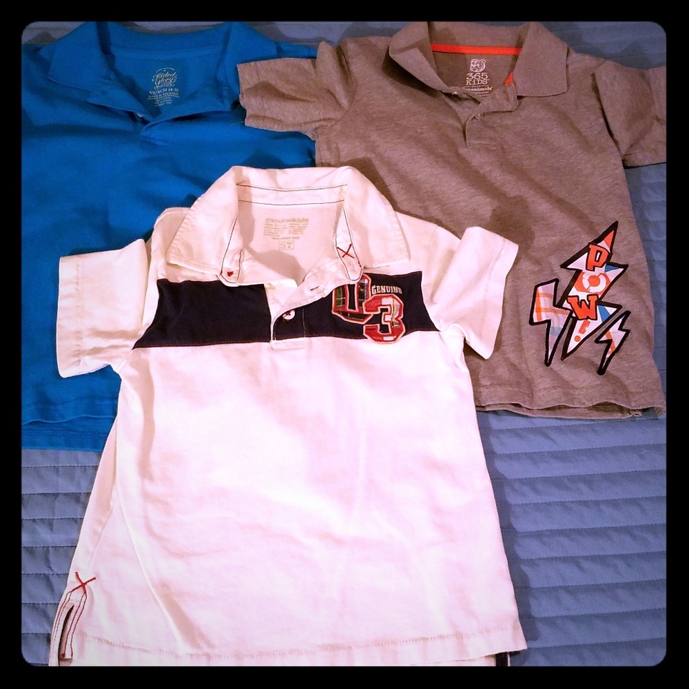 3 pieces Bundle polo shirt size 5T and size 5